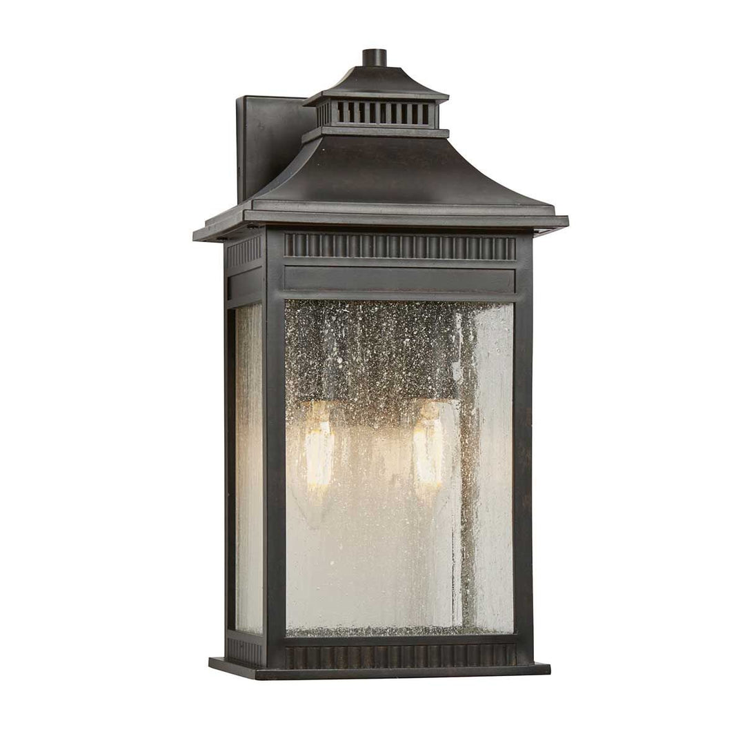 Norlys Livingston 2 Light Medium Wall Lantern QZ-LIVINGSTON2-M Imperial Bronze