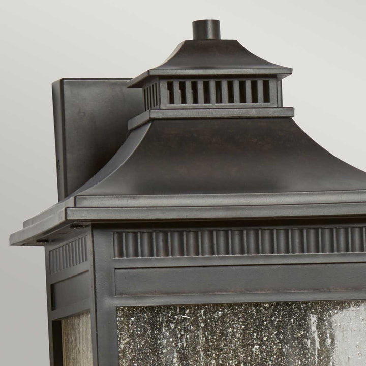 Norlys Livingston 2 Light Medium Wall Lantern QZ-LIVINGSTON2-M Imperial Bronze