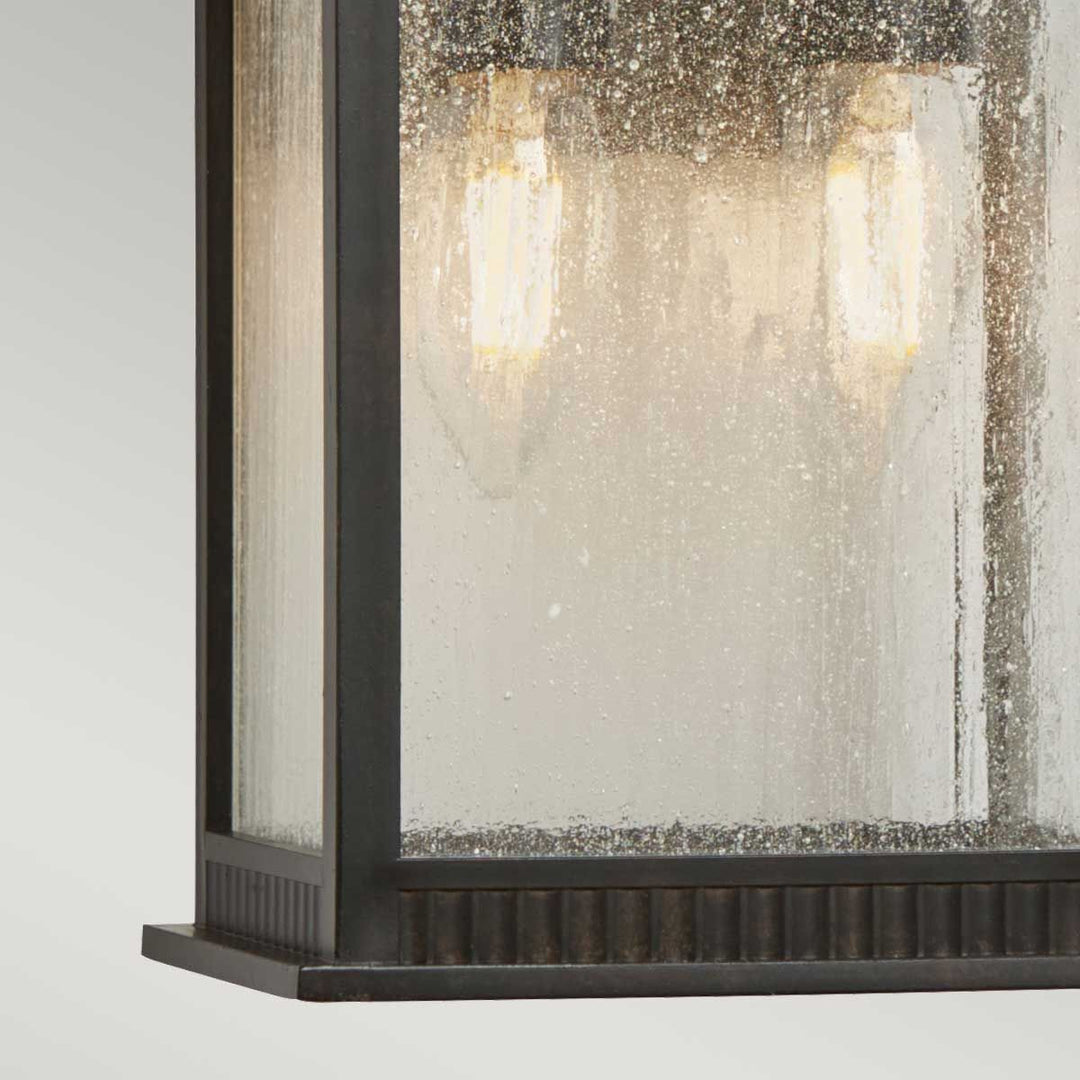 Norlys Livingston 2 Light Medium Wall Lantern QZ-LIVINGSTON2-M Imperial Bronze