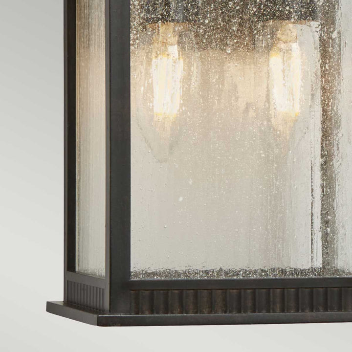 Norlys Livingston 2 Light Medium Wall Lantern QZ-LIVINGSTON2-M Imperial Bronze