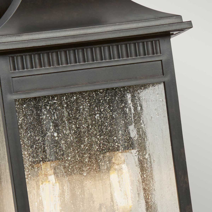 Norlys Livingston 2 Light Medium Wall Lantern QZ-LIVINGSTON2-M Imperial Bronze