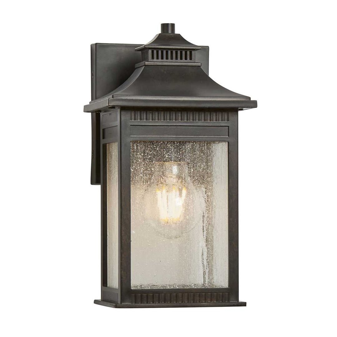 Norlys Livingston 1 Light Small Wall Lantern QZ-LIVINGSTON2-S Imperial Bronze