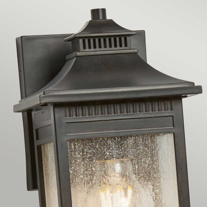 Norlys Livingston 1 Light Small Wall Lantern QZ-LIVINGSTON2-S Imperial Bronze