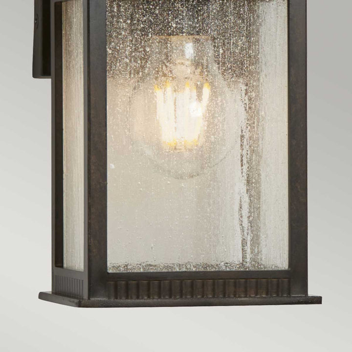 Norlys Livingston 1 Light Small Wall Lantern QZ-LIVINGSTON2-S Imperial Bronze