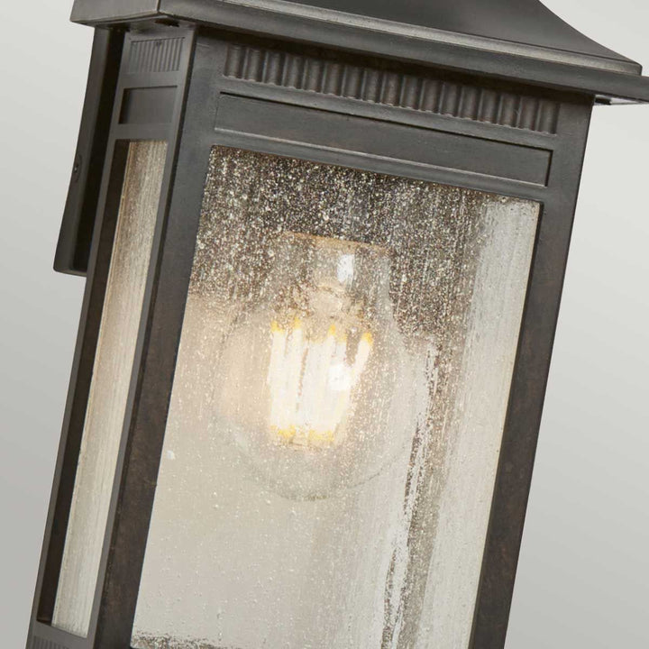 Norlys Livingston 1 Light Small Wall Lantern QZ-LIVINGSTON2-S Imperial Bronze