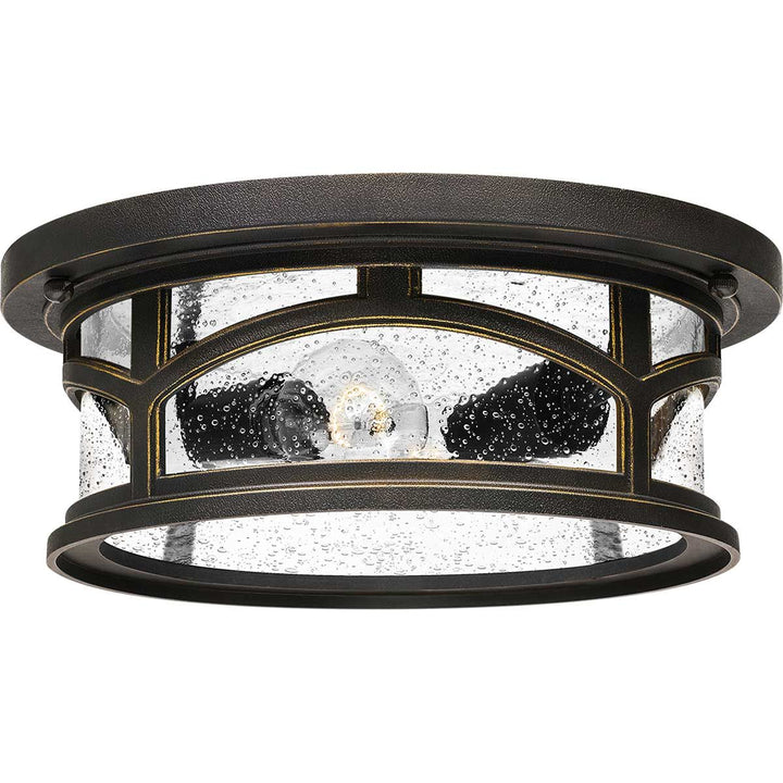 Norlys Marblehead 2 Light Flush QZ-MARBLEHEAD-F Palladian Bronze