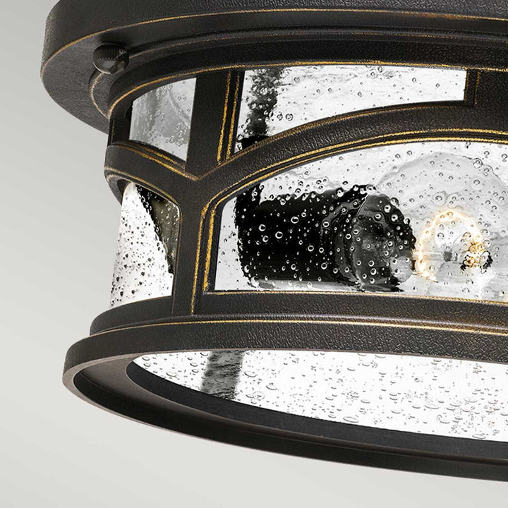 Norlys Marblehead 2 Light Flush QZ-MARBLEHEAD-F Palladian Bronze