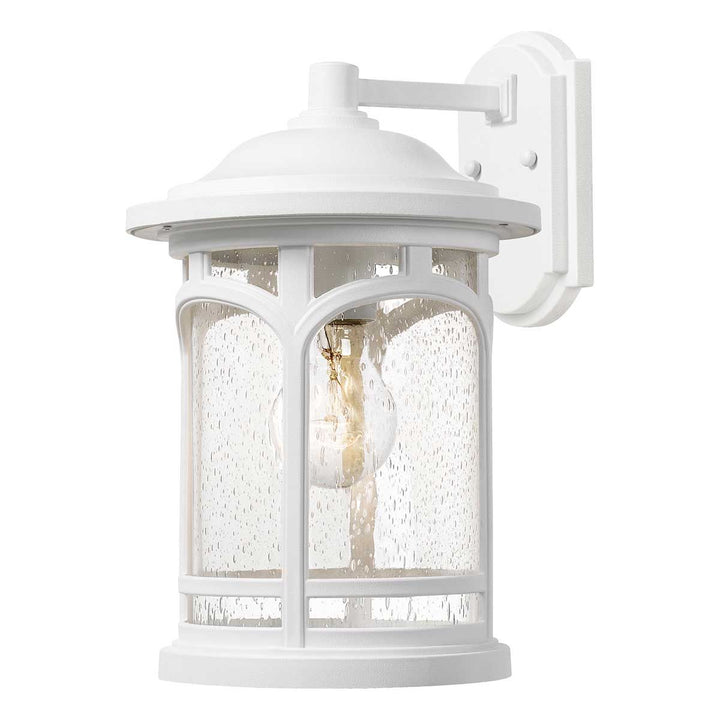 Norlys Marblehead 1 Light Medium Wall Lantern QZ-MARBLEHEAD-M-WHT White