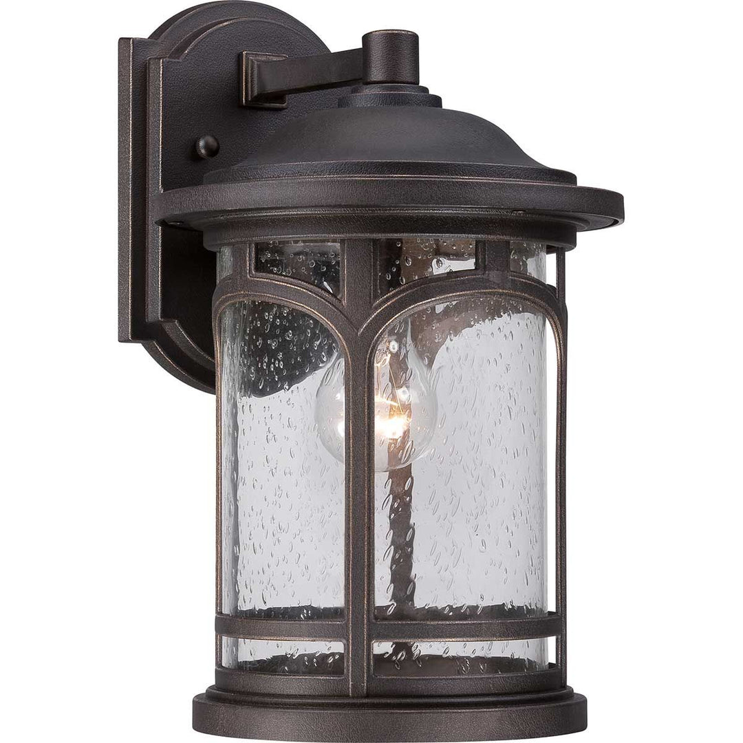 Norlys Marblehead 1 Light Medium Wall Lantern QZ-MARBLEHEAD2-M Palladian Bronze