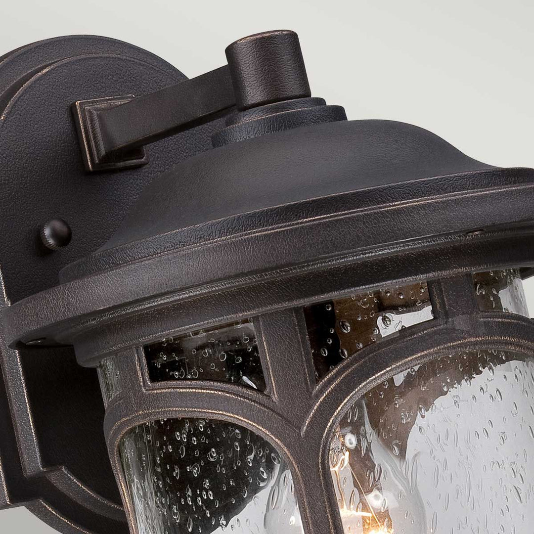Norlys Marblehead 1 Light Medium Wall Lantern QZ-MARBLEHEAD2-M Palladian Bronze