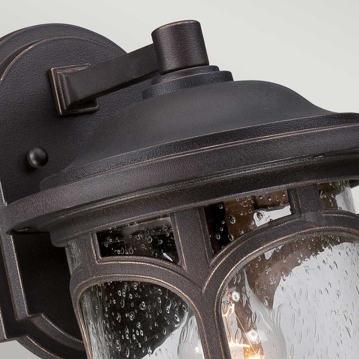 Norlys Marblehead 1 Light Medium Wall Lantern QZ-MARBLEHEAD2-M Palladian Bronze
