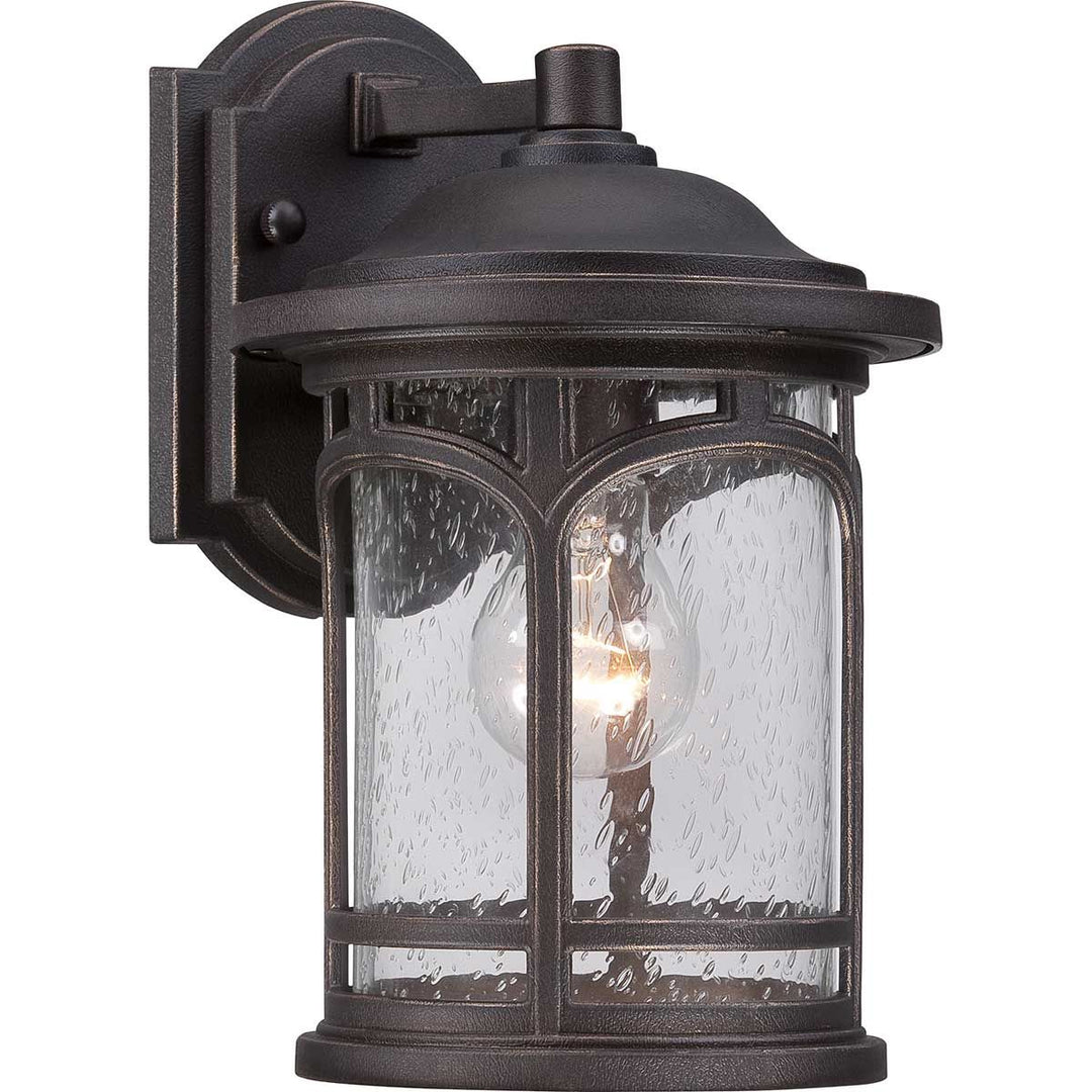 Norlys Marblehead 1 Light Small Wall Lantern QZ-MARBLEHEAD2-S Palladian Bronze