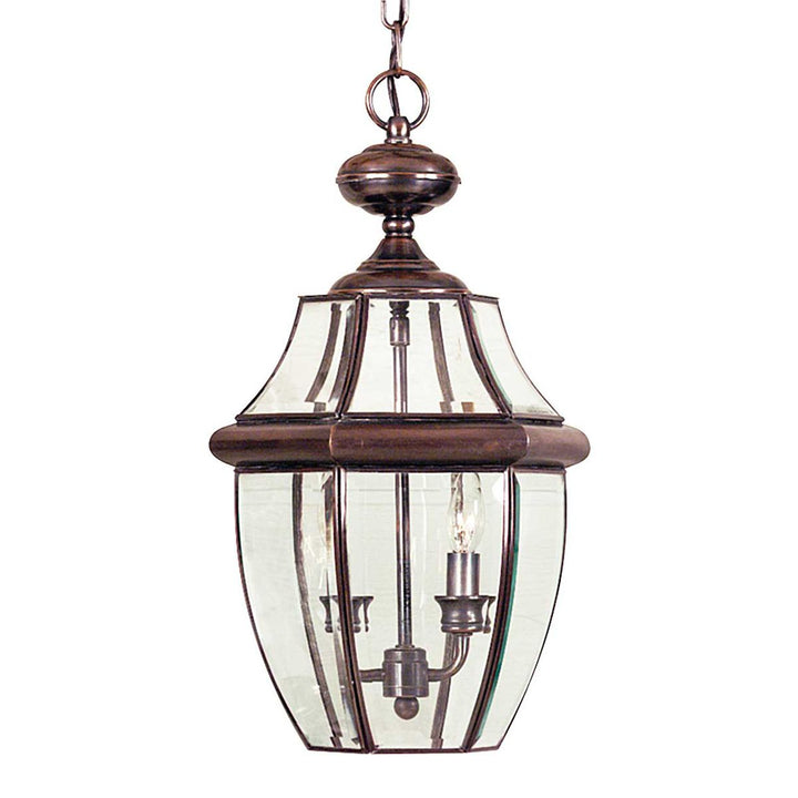 Norlys Newbury 2 Light Large Chain Lantern QZ-NEWBURY8-L-AC Lacquered Aged Copper