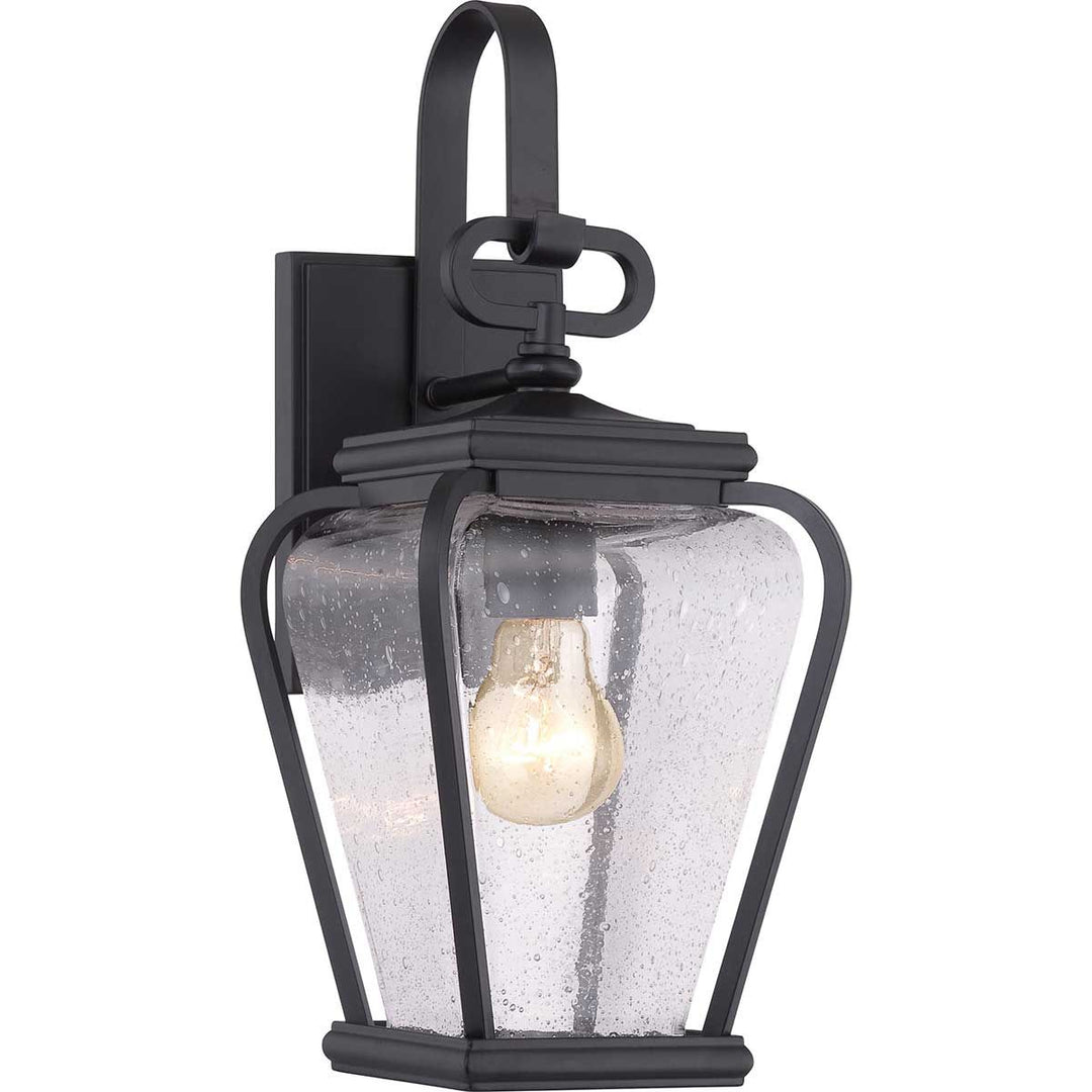Norlys Province 1 Light Wall Lantern QZ-PROVINCE2-S Mystic Black