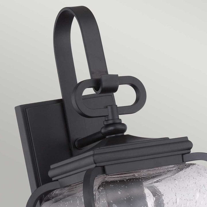 Norlys Province 1 Light Wall Lantern QZ-PROVINCE2-S Mystic Black