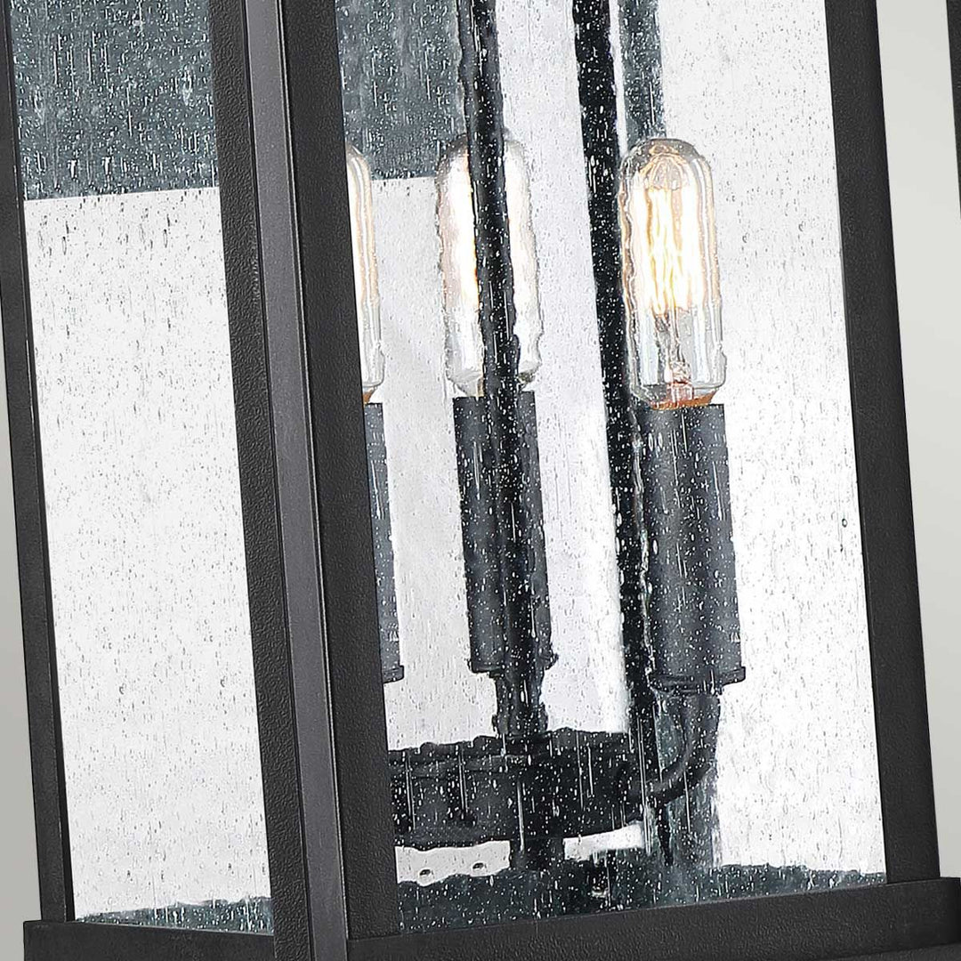Norlys Wakefield 3 Wall Lantern - Large QZ-WAKEFIELD-L-TBK Earth Black