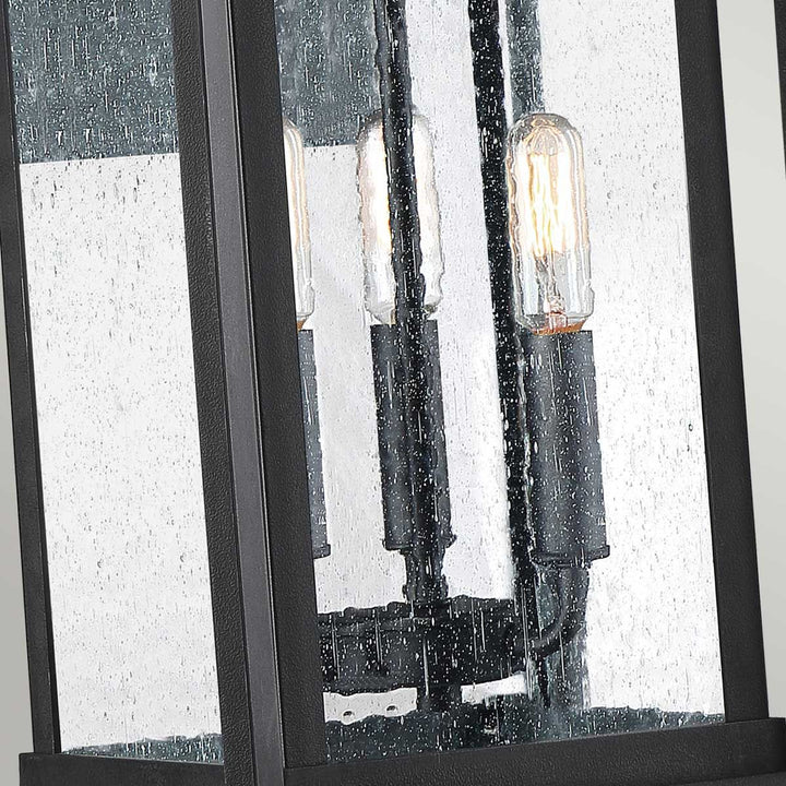 Norlys Wakefield 3 Wall Lantern - Large QZ-WAKEFIELD-L-TBK Earth Black