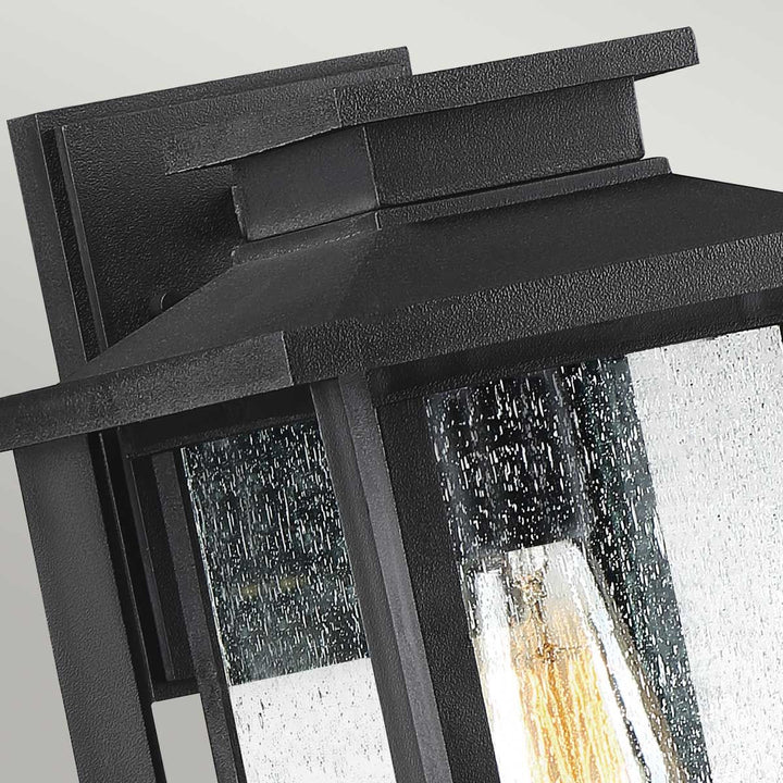 Norlys Wakefield 1 Wall Lantern - Medium QZ-WAKEFIELD-M-TBK Earth Black