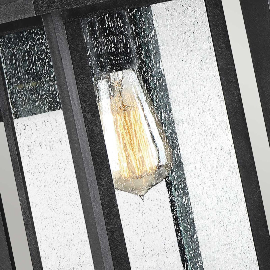 Norlys Wakefield 1 Wall Lantern - Medium QZ-WAKEFIELD-M-TBK Earth Black