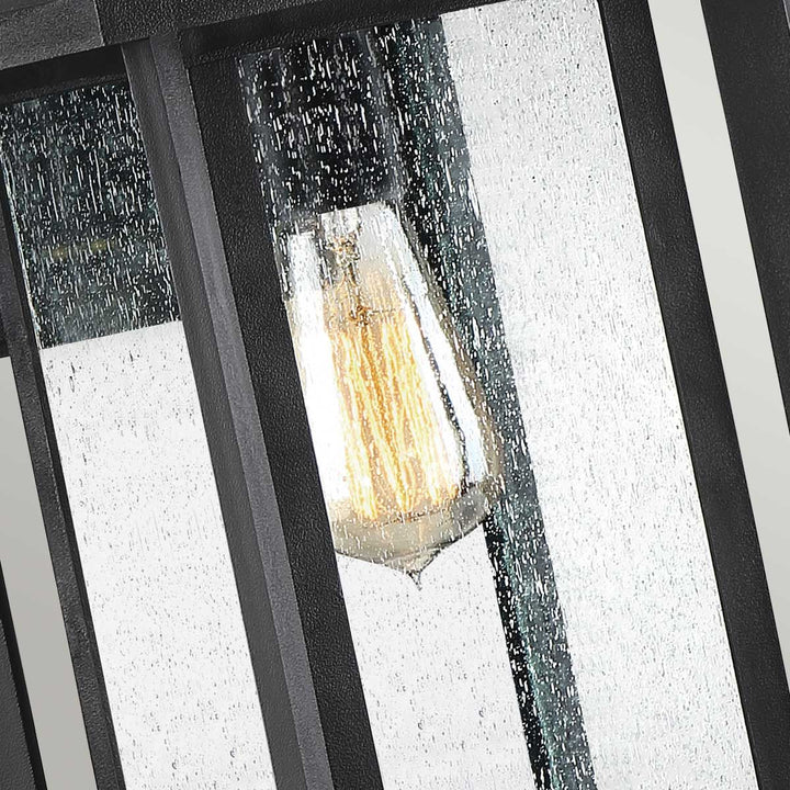 Norlys Wakefield 1 Wall Lantern - Medium QZ-WAKEFIELD-M-TBK Earth Black