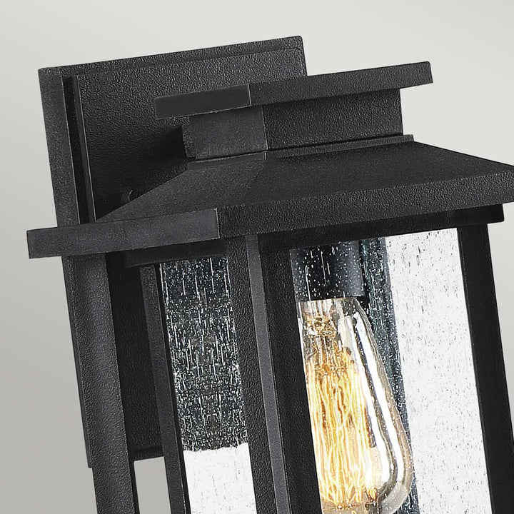 Norlys Wakefield 1 Wall Lantern - Small QZ-WAKEFIELD-S-TBK Earth Black