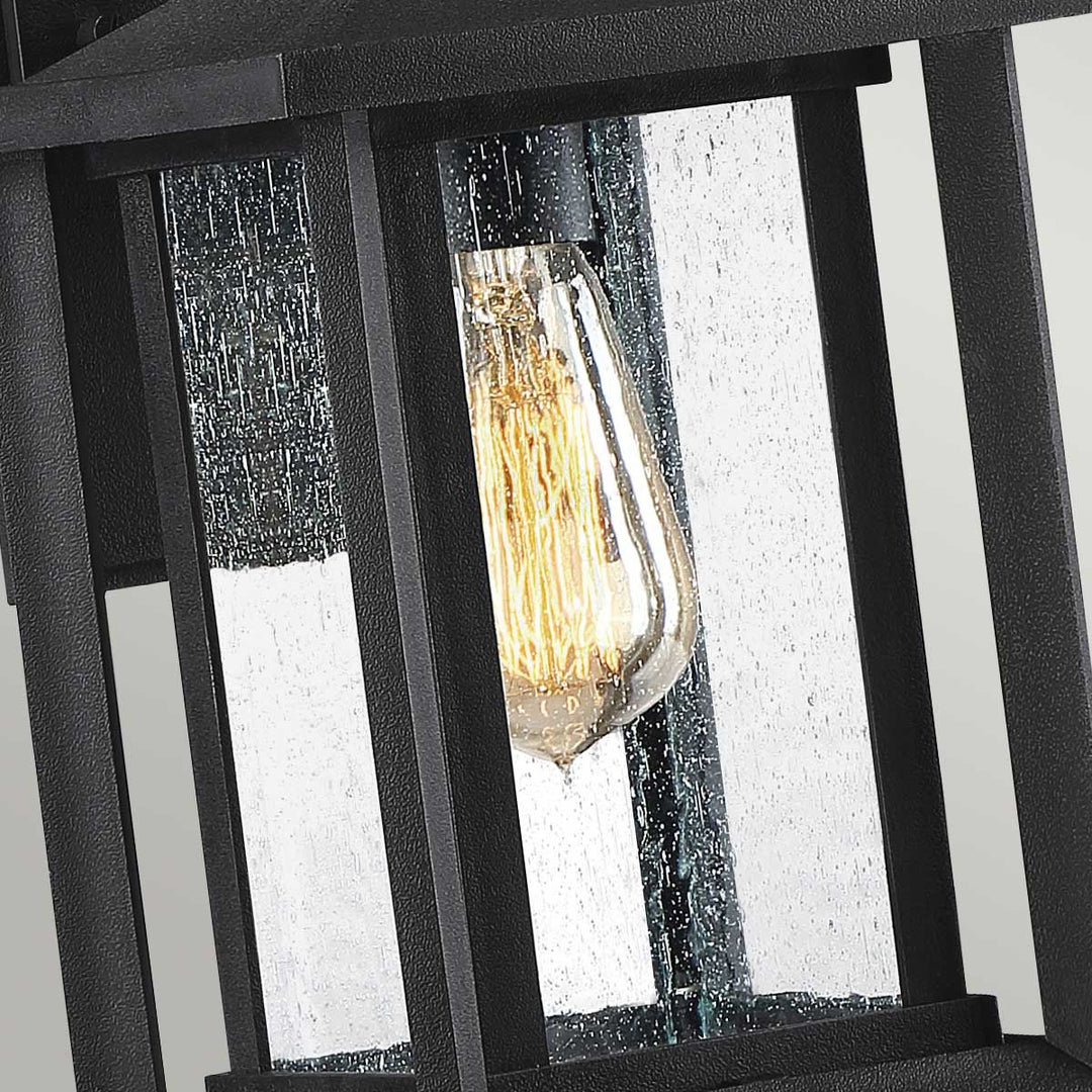 Norlys Wakefield 1 Wall Lantern - Small QZ-WAKEFIELD-S-TBK Earth Black