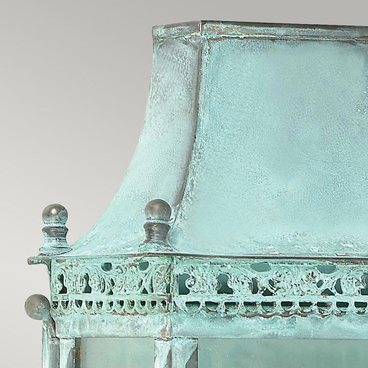 Norlys Regents Park 1 Light Wall Lantern - Verdigris REGENTS-PARK-V Verdigris