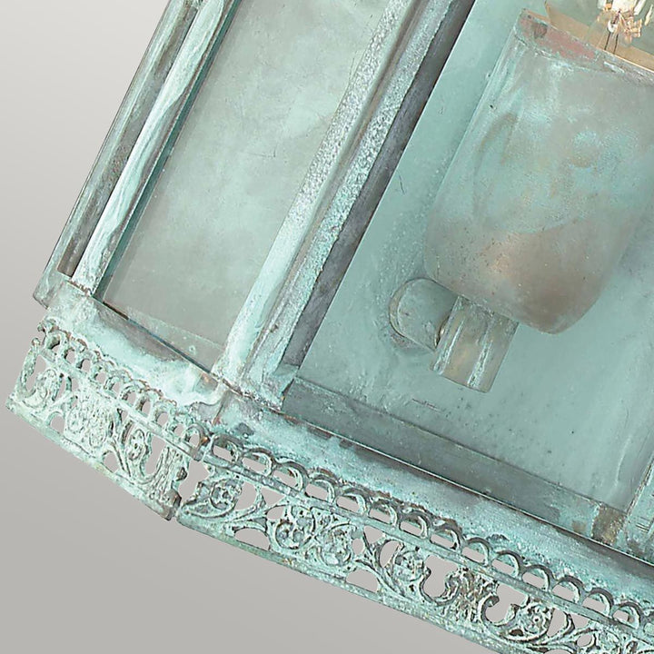 Norlys Regents Park 1 Light Wall Lantern - Verdigris REGENTS-PARK-V Verdigris