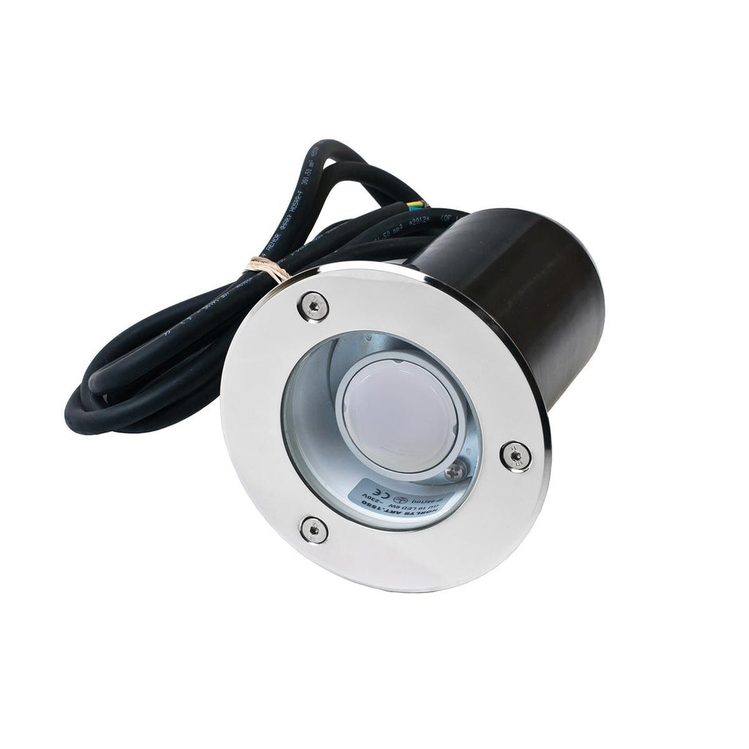 Elstead Lighting Rena Round 1 Light Inground Light Stainless Steel    RENA-ROUND-SS Stainless Steel