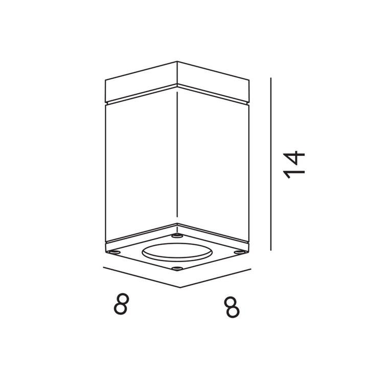 Elstead Lighting Sandvik 1 Light Down Ceiling Light      SANDVIK-LEDF-GR Graphite