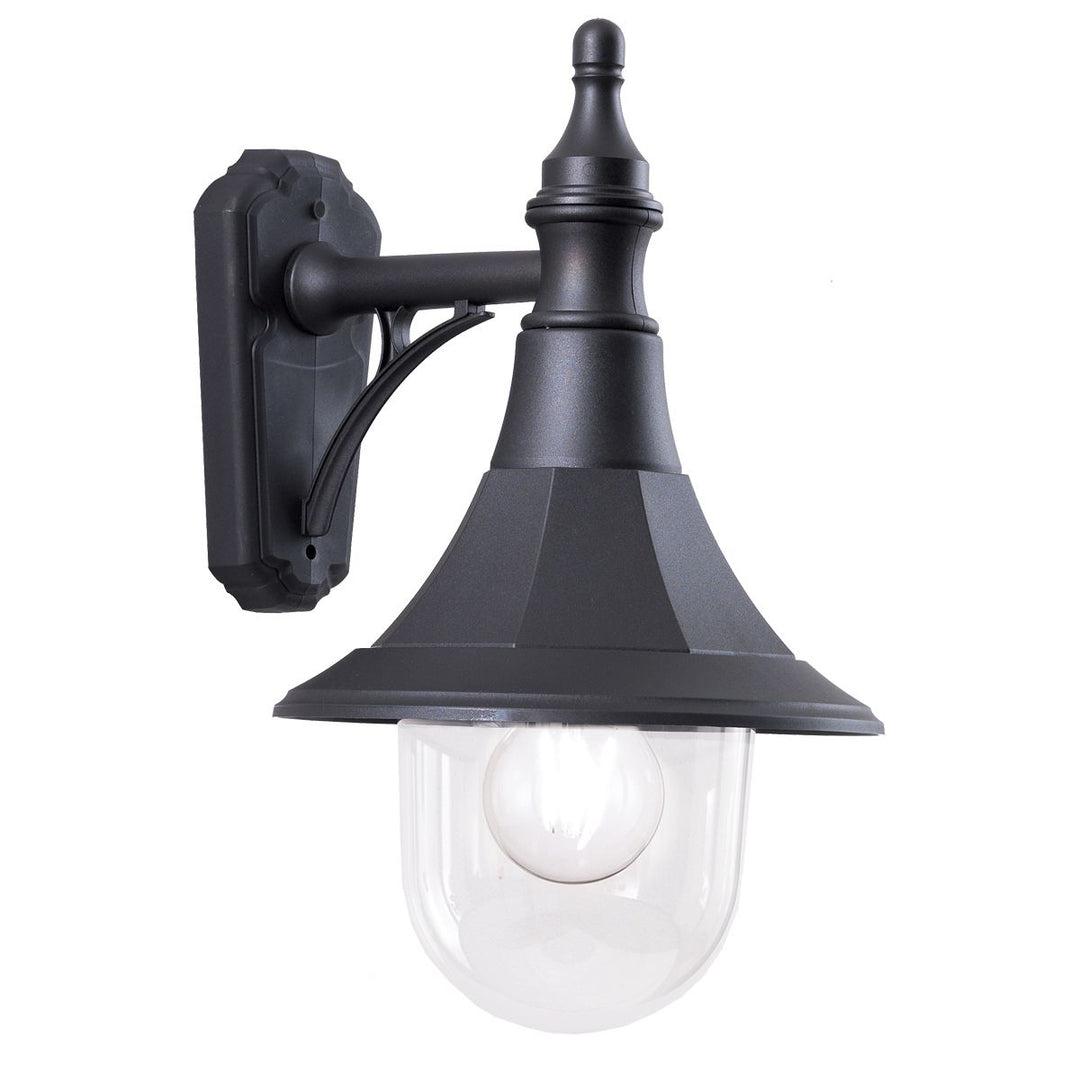 Norlys Shannon 1 Light Down Wall Lantern  SHANNON-DOWN Black