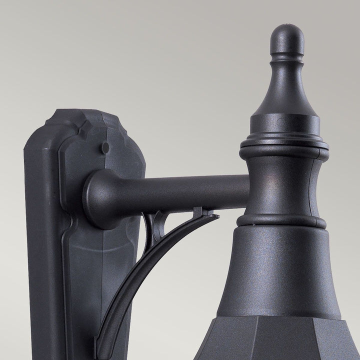 Norlys Shannon 1 Light Down Wall Lantern  SHANNON-DOWN Black