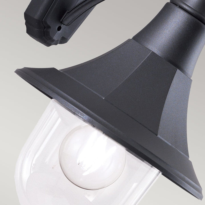 Norlys Shannon 1 Light Down Wall Lantern  SHANNON-DOWN Black
