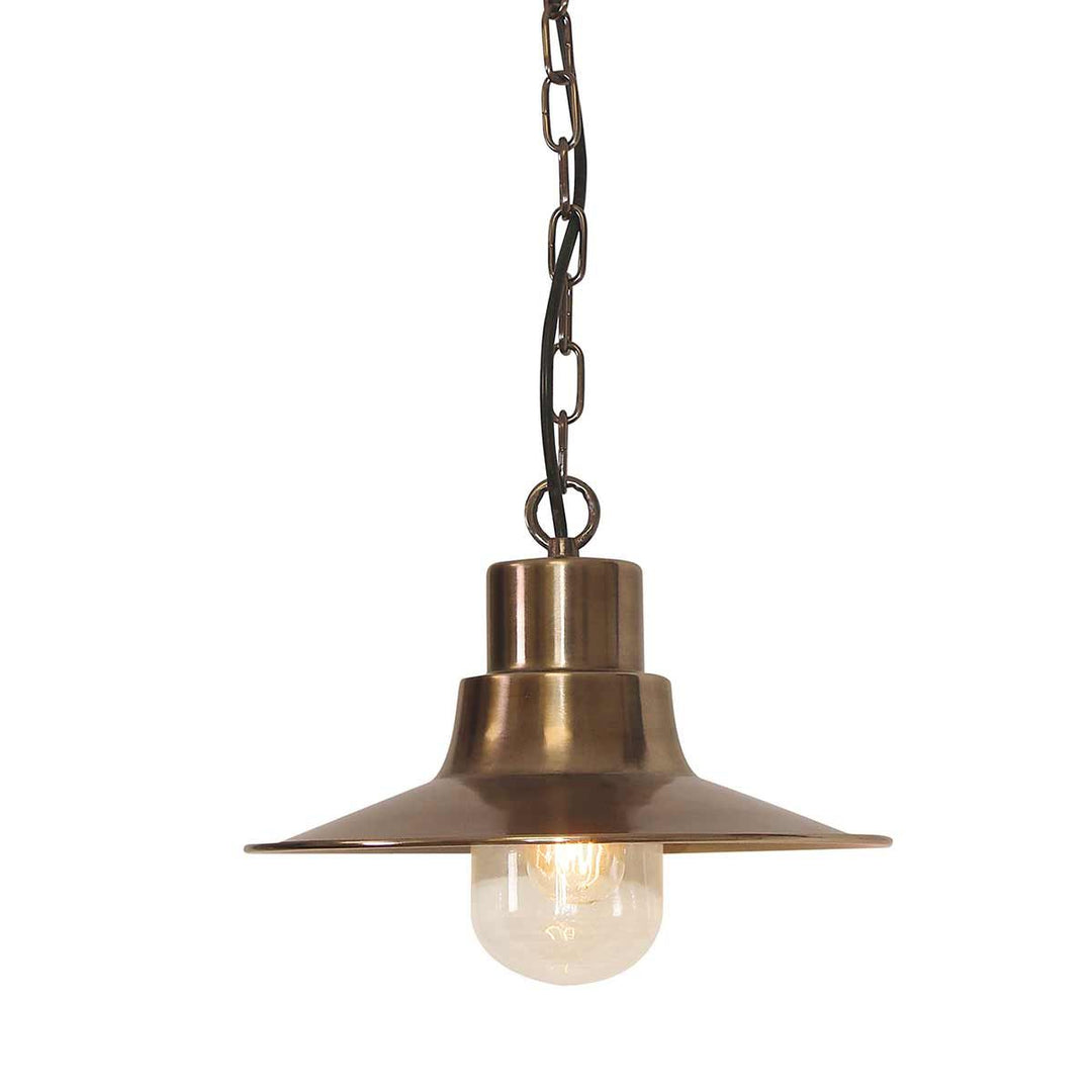 Norlys Sheldon 1 Light Chain Lantern SHELDON-CH-BR Aged Brass