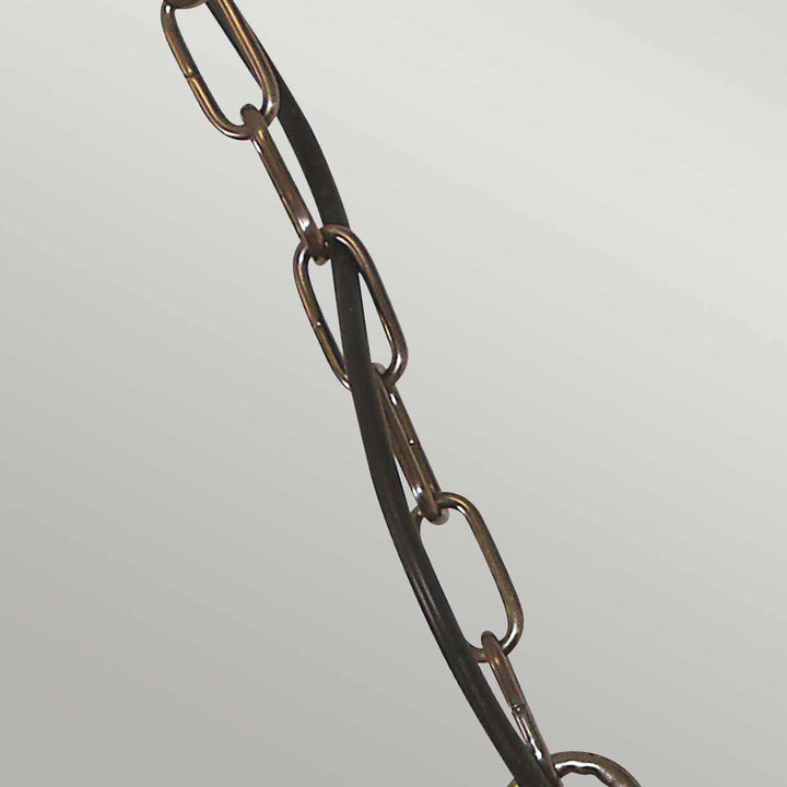 Norlys Sheldon 1 Light Chain Lantern SHELDON-CH-BR Aged Brass