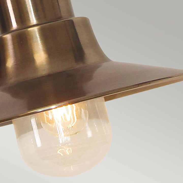 Norlys Sheldon 1 Light Chain Lantern SHELDON-CH-BR Aged Brass