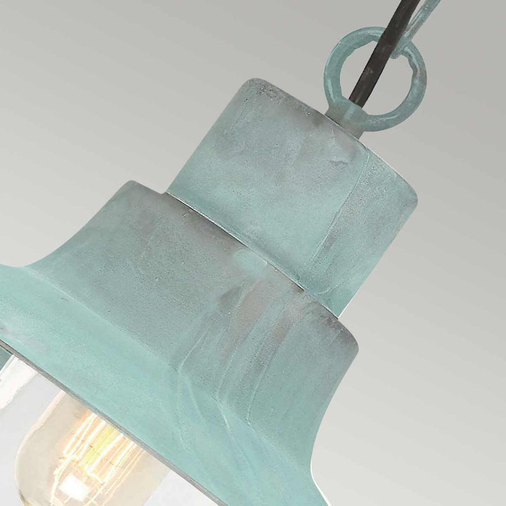 Norlys Sheldon 1 Light Chain Lantern SHELDON-CH-V Verdigris