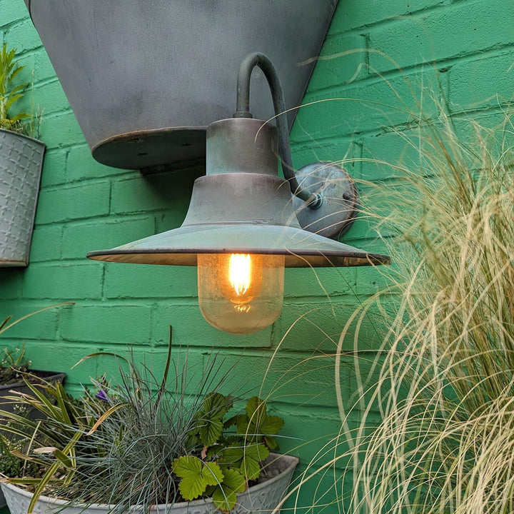 Norlys Sheldon 1 Light Wall Lantern SHELDON-V Verdigris