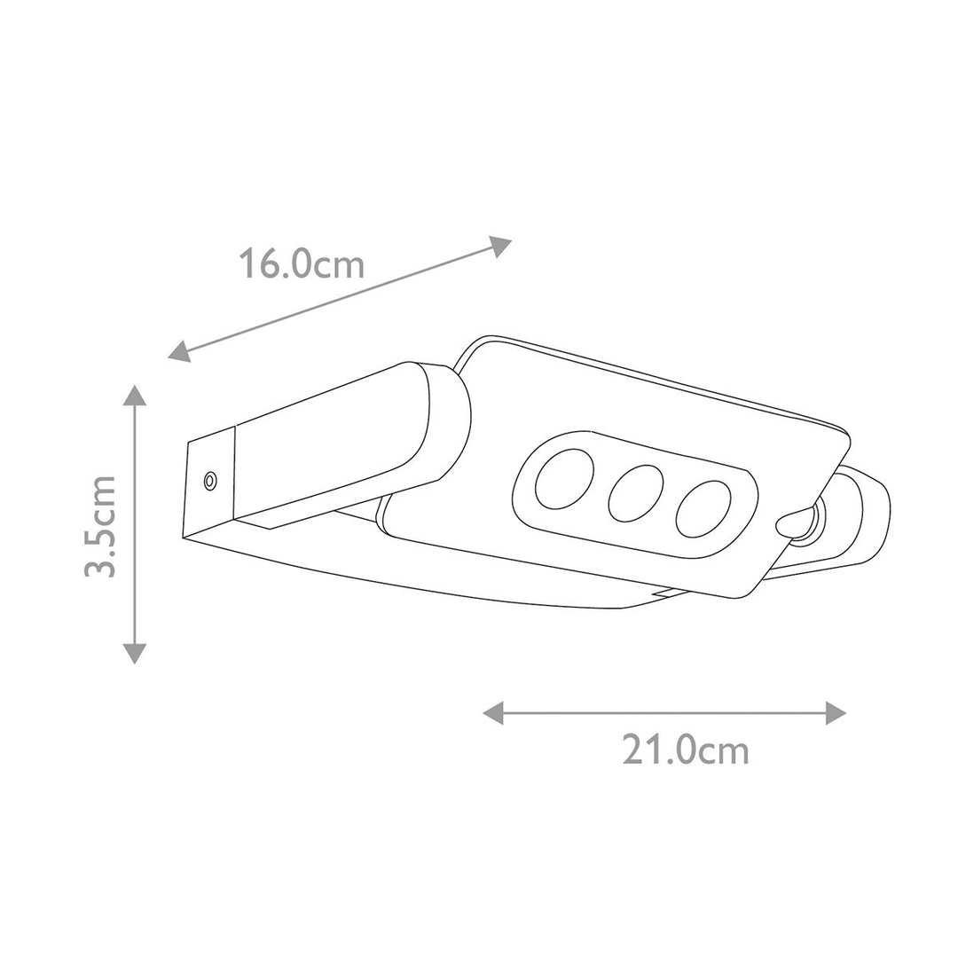 Norlys Sigmund 3 Light Wall Light SIGMUND-3W Graphite