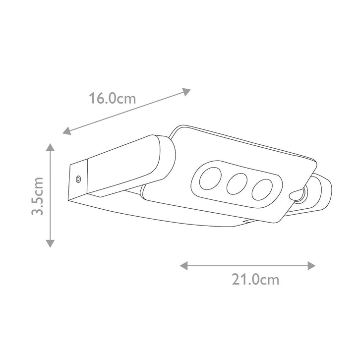 Norlys Sigmund 3 Light Wall Light SIGMUND-3W Graphite