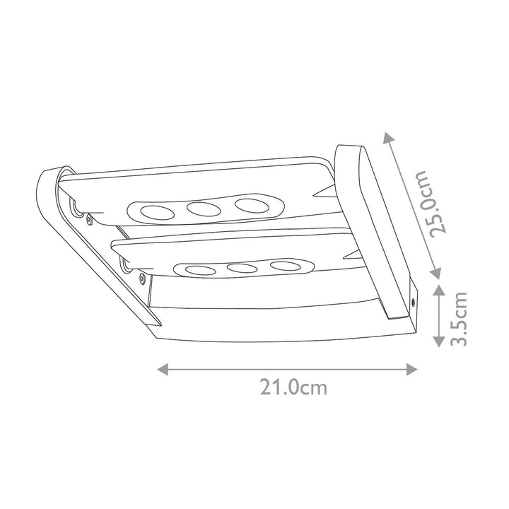 Norlys Sigmund 6 Light Wall Light SIGMUND-6W Graphite