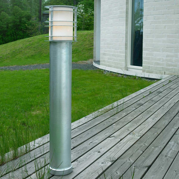Elstead Lighting Stockholm Large Bollard Galvanised       ST-BOL-L-E27-GAL Galvanised