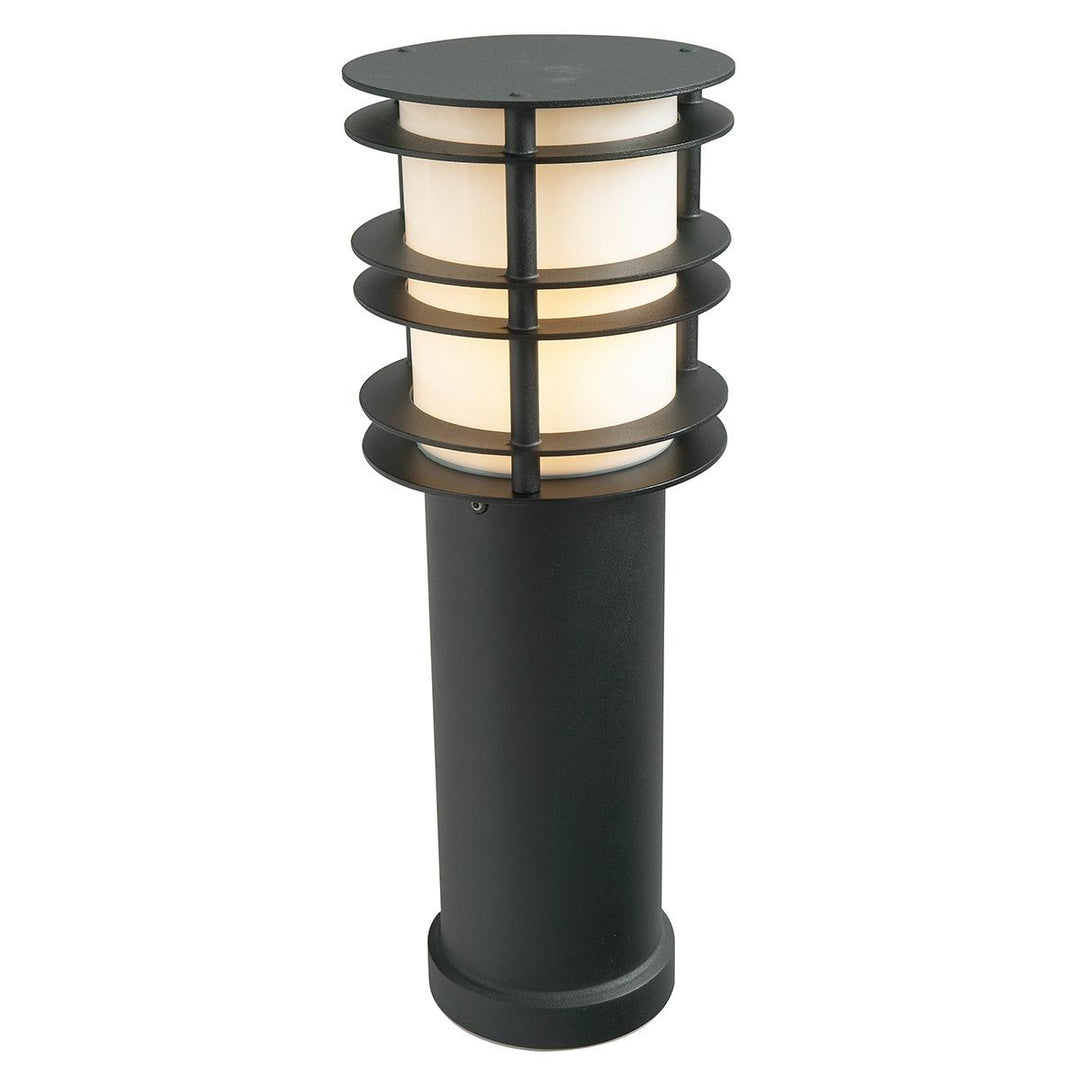 Elstead Lighting Stockholm 1 Light Medium Bollard - Black ST-BOL-M-E27-BLK Black