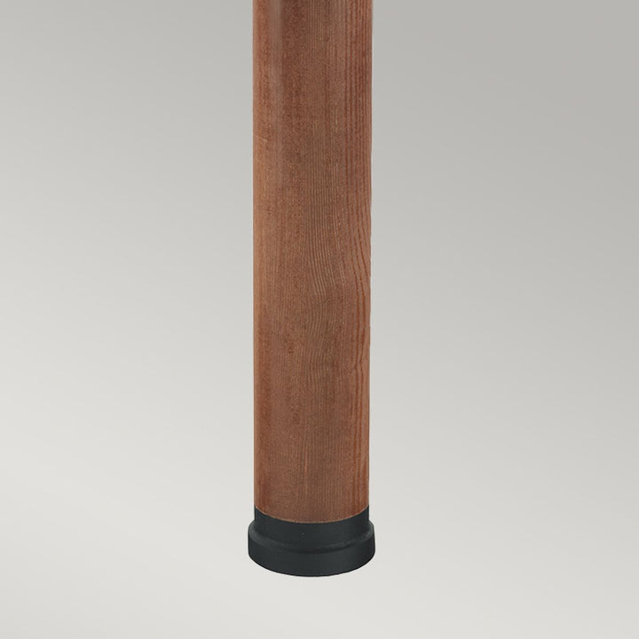 Elstead Lighting Stockholm Large Bollard Stained Wood & Black    ST-BOLSW-L-E27-B Black