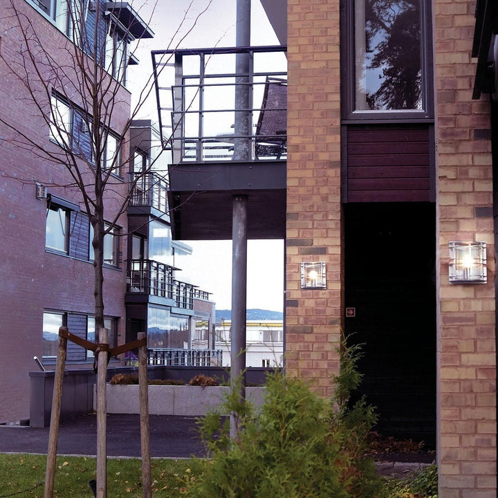 Elstead Lighting Stockholm 1 Light Flush Light - Galvanised With Clear Glass ST-FLU-E27-GAL-C Galvanised