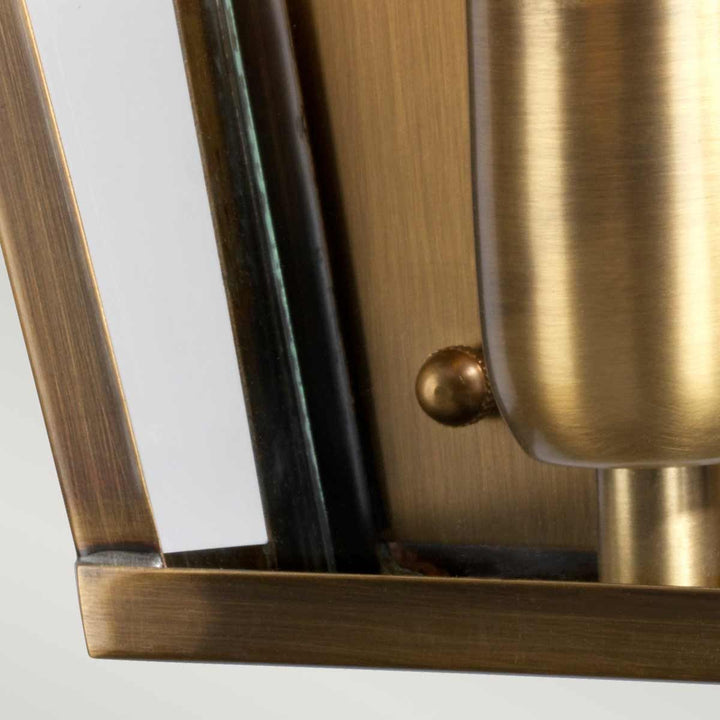 Norlys St James 1 Light Wall Lantern - Brass ST-JAMES-BRASS Aged Brass