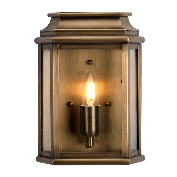 Norlys St Martins 1 Light Wall Lantern  ST-MARTINS-BR Aged Brass