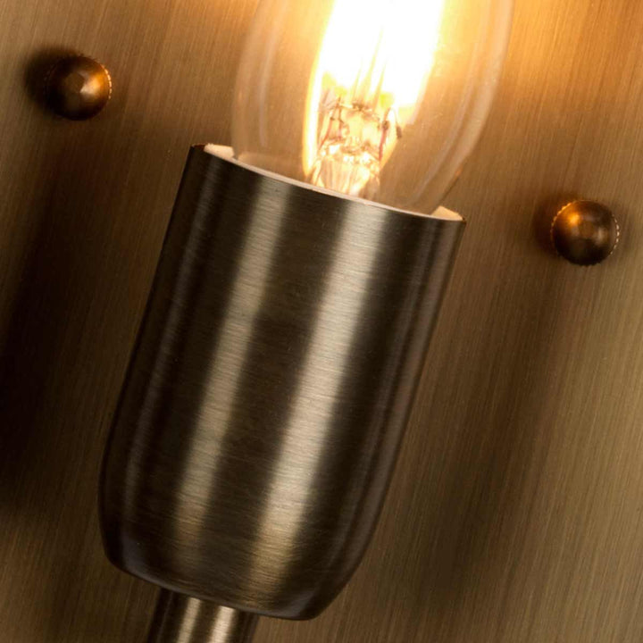 Norlys St Pauls 1 Light Wall Lantern ST-PAULS-BRASS Aged Brass