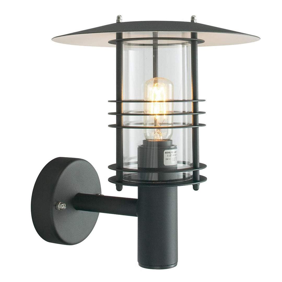 Elstead Lighting Stockholm 1 Light Wall Lantern - Black  ST1-BLACK Black