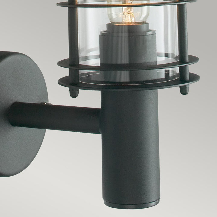 Elstead Lighting Stockholm 1 Light Wall Lantern - Black  ST1-BLACK Black